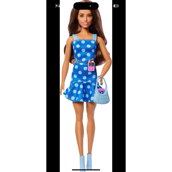 *IN HAND* Barbie Fashionistas Doll with Type 1 Diabetes 2025 Doll #242 Polka Dot - Picture 2 of 5